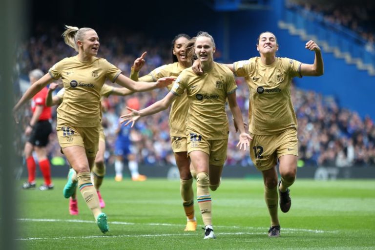 Barcelona takes 1-0 lead over Chelsea in Women’s Champions League semifinal in front of a record-breaking crowd
