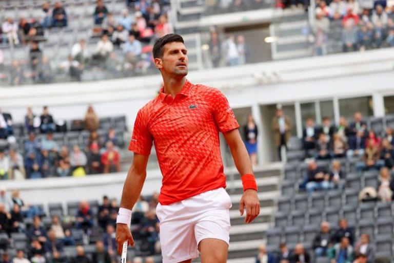Novak Djokovic wasn’t happy after Cameron Norrie hit the back of Serbian’s leg with a smash in feisty Italian Open match