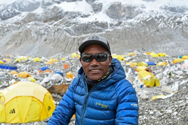 Sherpa breaks record with 27th Mount Everest summit