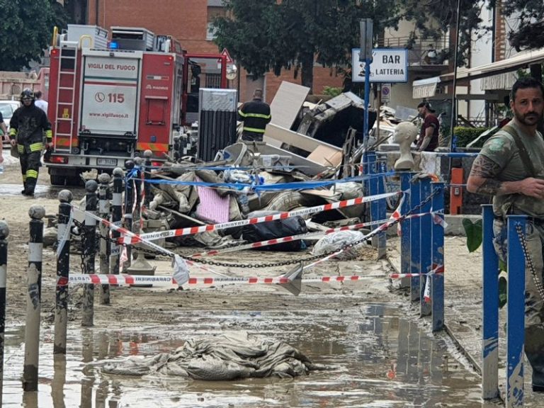 Italian Prime Minister Giorgia Meloni visits region struck by deadly floods