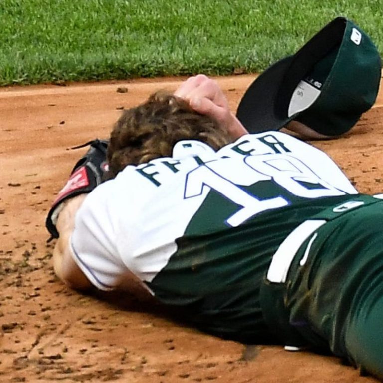 Rockies pitcher has skull fracture after line drive to head