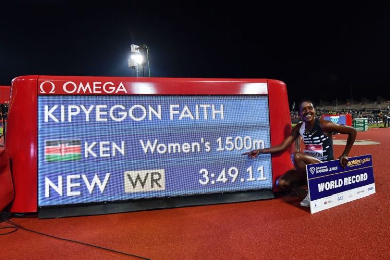‘Anything is possible’ as Kenya’s Kipyegon shatters 1,500m world record