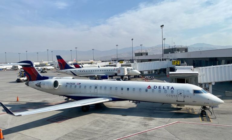 Delta aircraft slide accidentally deploys after plane diverted to Salt Lake City
