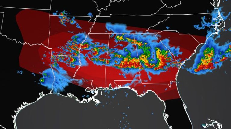 Millions across the South and Northeast could face severe weather today