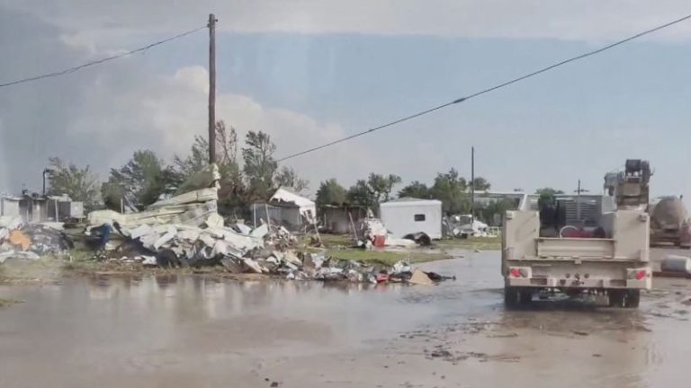 50 million under severe storm threat today as one Texas town digs out after a deadly tornado