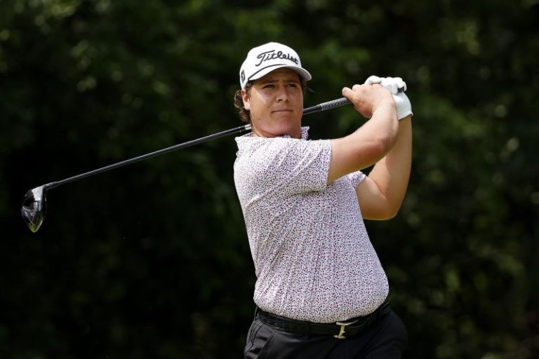 Teenager Aldrich Potgieter shoots rare par-four hole-in-one in PGA Tour qualifier – not that he saw it