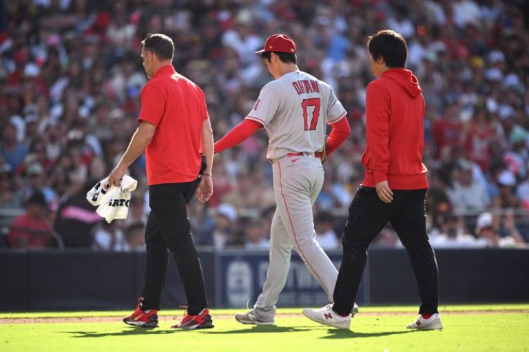 Shohei Ohtani, dealing with a finger blister, says he’s unlikely to pitch at MLB All-Star Game