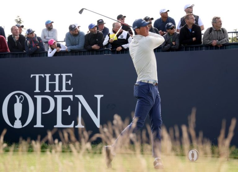 The Open: Towering Georgia Tech amateur Christo Lamprecht powers into early share of lead
