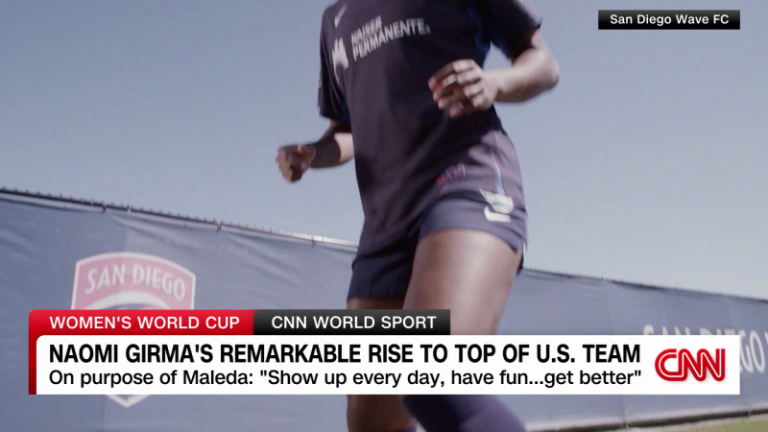 Inspired by Serena Williams, US soccer star Naomi Girma wants to spur on the next generation