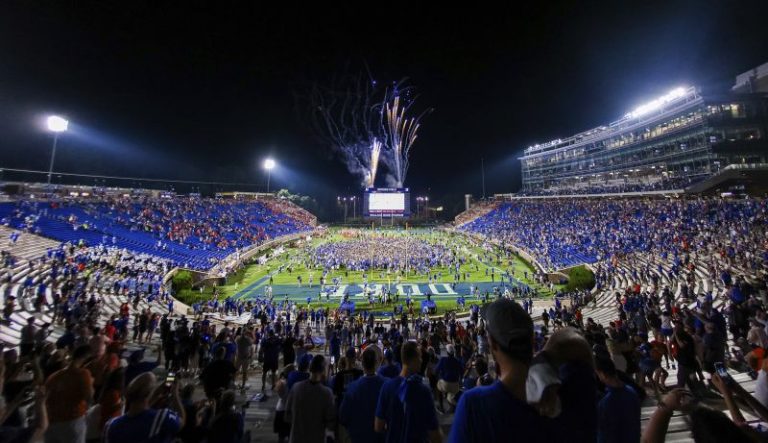 Fans celebrate on the field as Duke shocks No. 9 Clemson in season opener