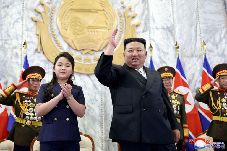 Kim Jong Un and his daughter celebrate North Korea’s 75th anniversary. Xi and Putin send their regards