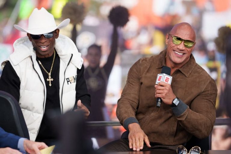 Dwayne Johnson surprises Deion Sanders as Colorado continues winning start to season