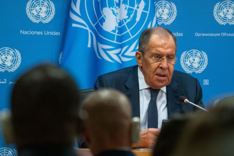 Russian foreign minister attacks West as ‘empire of lies’