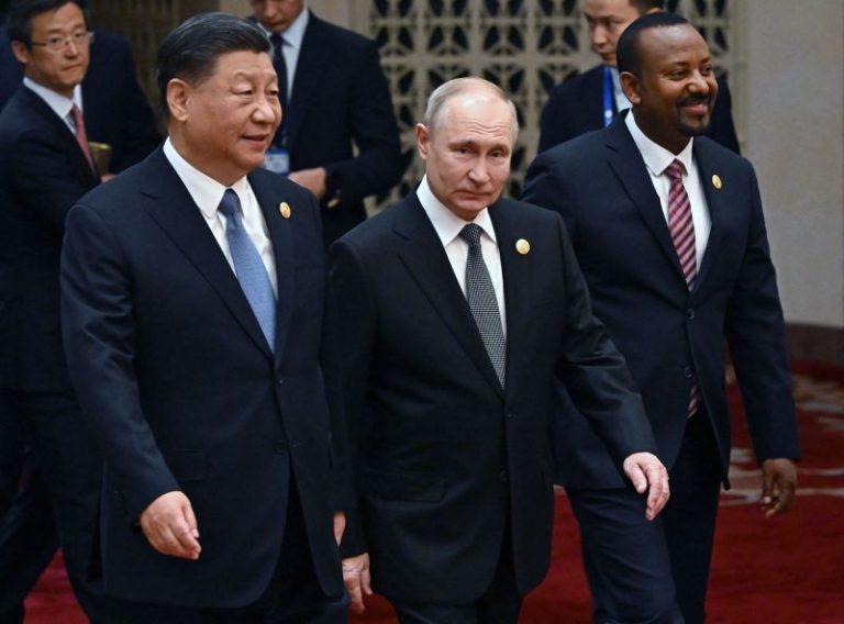 Putin touts solidarity with China in Xi’s pitch for new world order as crisis grips Middle East
