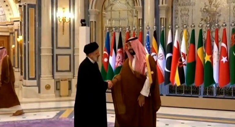 Saudi-hosted summit condemns Israel as Iran leader pays rare visit