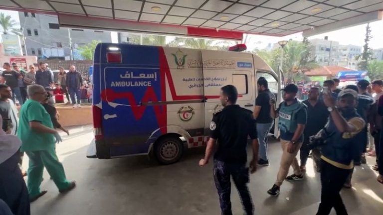 Israeli troops and tanks raid Gaza’s Al-Shifa Hospital