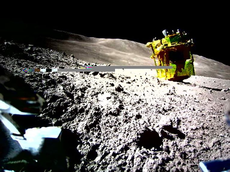 Japan’s ‘Moon Sniper’ wakes up and shares new images of lunar surface