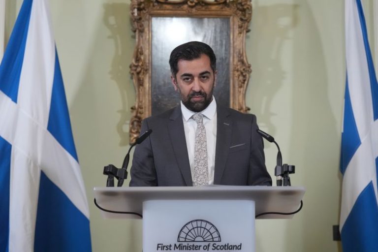 Scotland’s leader Humza Yousaf resigns after a year in power, throwing his pro-independence party into chaos