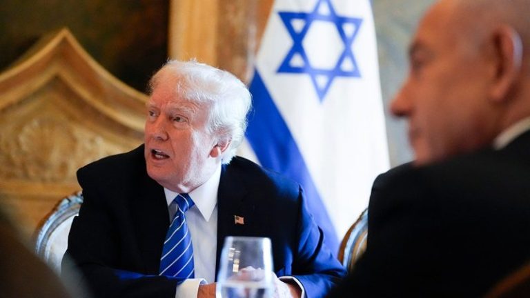 Trump greets Netanyahu at Mar-a-Lago, says World War III could happen if Harris wins