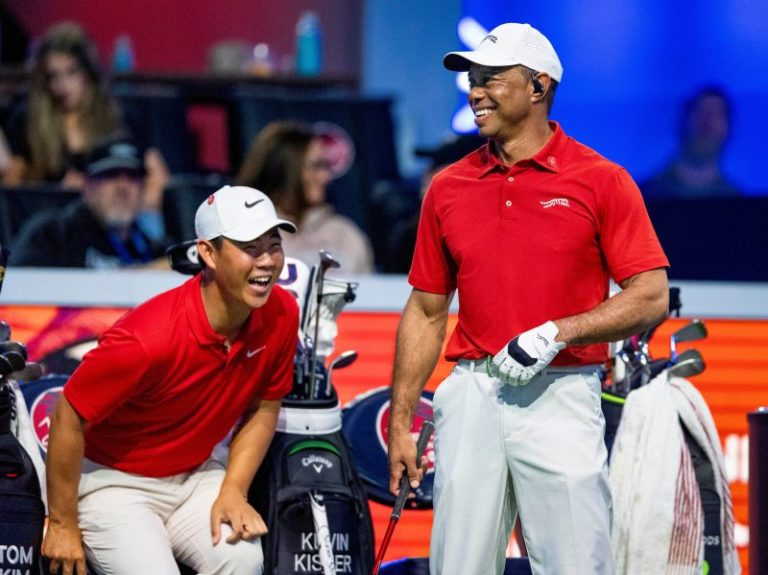 Watch: Tiger Woods has ’embarrassing’ club mishap in TGL match