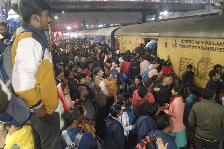 At least 15 dead in crush at New Delhi train station as crowds head for religious festival, Indian media reports