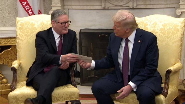 What did King Charles say in his letter to Donald Trump?