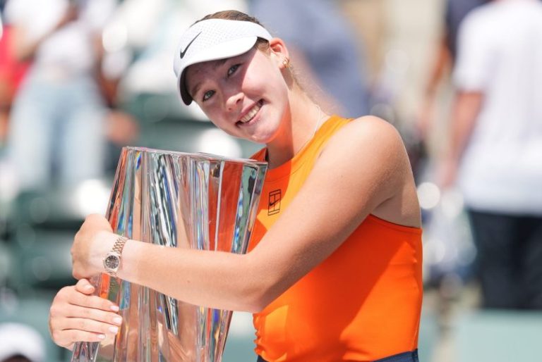 Mirra Andreeva, 17, completes epic run with BNP Paribas Open title