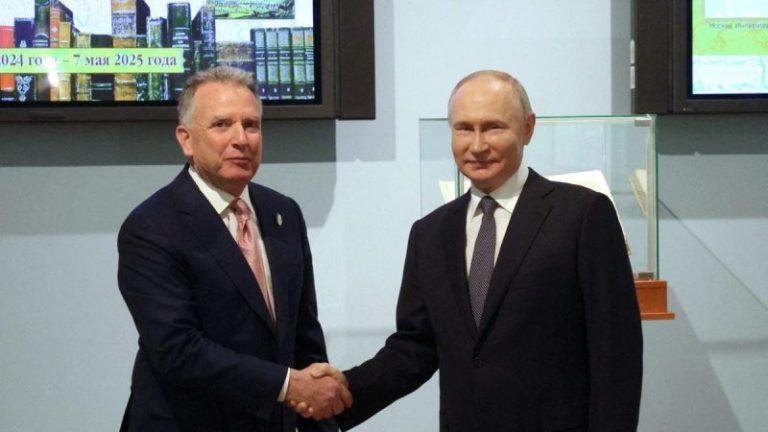Trump envoy meets Putin in Russia as Trump fumes over stalled Ukraine peace talks