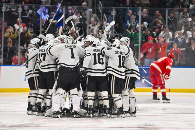 Frozen Four highlights: Defending champs knocked out in double OT