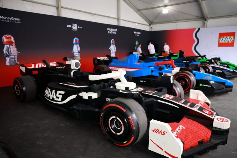 Lego debuts 10 life-sized drivable F1 cars at Miami Grand Prix