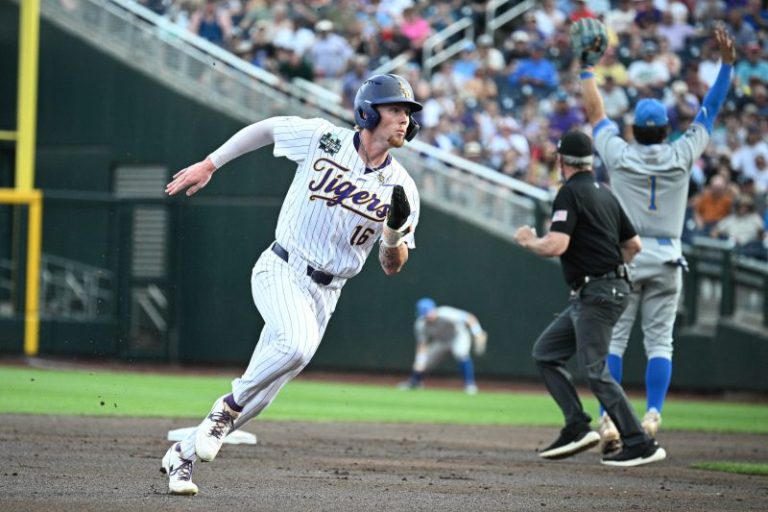 College World Series 2025: When will LSU-UCLA baseball game resume?