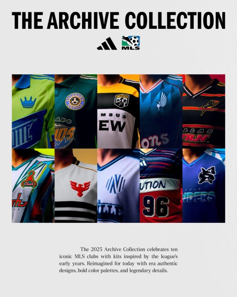 MLS and Adidas launch Archive Collection with 10 retro kits