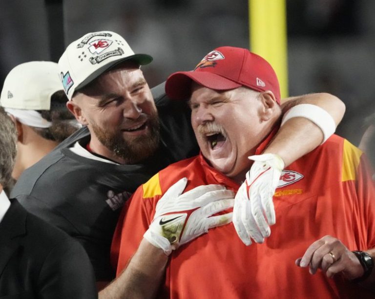 How the Chiefs head coach played into the Taylor-Travis relationship
