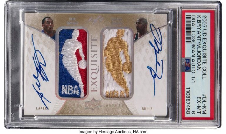 MJ, Kobe card shatters auction record for basketball card