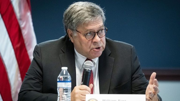 Bill Barr, former Trump attorney general, arrives to face House investigators in Epstein probe