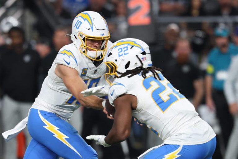 Chargers RB Najee Harris ruled out with ankle injury