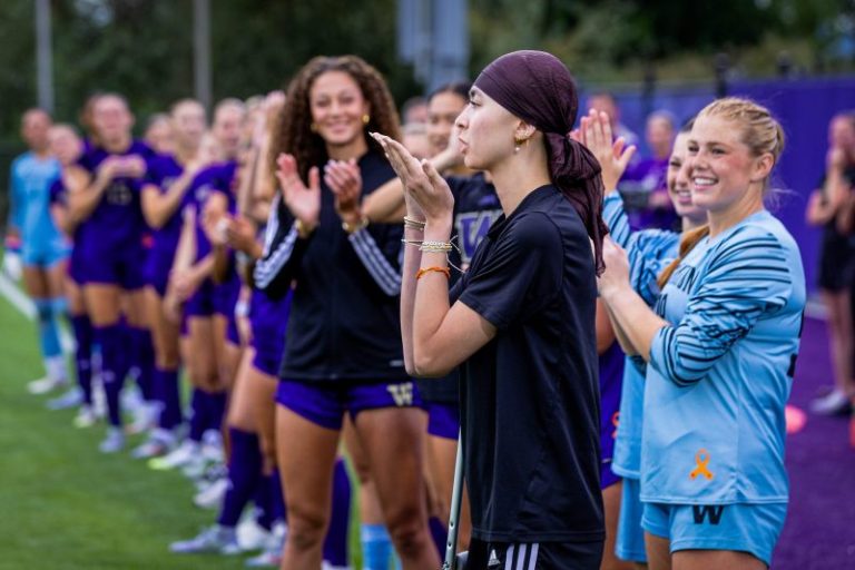 Washington women’s soccer honors Mia Hamant with resilient title run